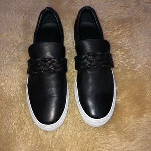Buscemi black slip on platforms- Fits like a size 10. The leather is so soft.